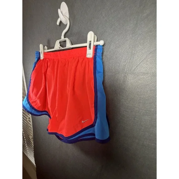 Nike Dri-Fit Men's Running Shorts Red Blue L Lightweight Breathable Athletic - Picture 8 of 16